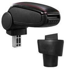 Bracciolo Centrale Pelle Nero