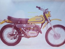 Yamaha DT 360 1973 positivo a colori 18x12 originale foto no depliant