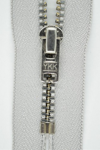Ykk chiusura lampo 154 - 154, argento