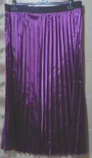 GONNA  LUNGA VIOLA PLISSETTATA