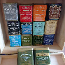 TWININGS TEA - 14 scatole latta da collezione tea box twinings - vintage anni 80
