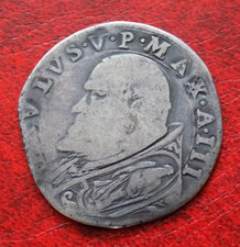 Paolo V testone anno III Rara (Camillo Borghese) 1605 -1621