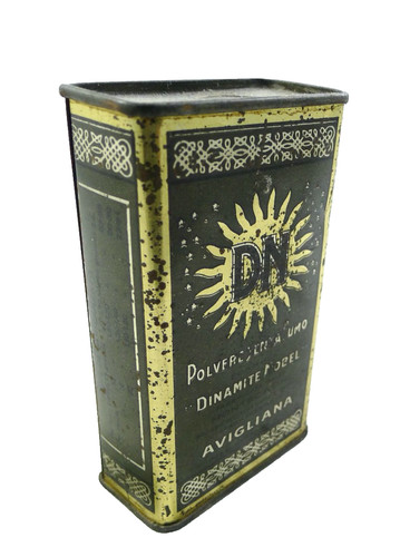Scatola latta polvere da - ,