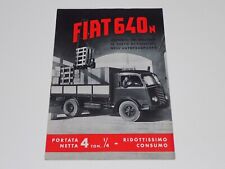 FIAT 640 N AUTOCARR0 DEPLIANT BROCHURE PROSPEKT (B1-38)