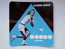 TENNIS DIADORA Bjorn Borg ADESIVO STICKER originale vintage b *