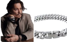 Bracciale maglia cubana in