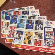 Adesivi Panini EFL X 4 fogli
