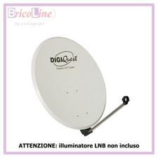 ANTENNA SATELLITARE PARABOLA IN ACCIAIO Ø 80CM DIGIQUEST