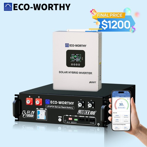 Batteria eco worthy 5120wh - eco-worthy, 48v