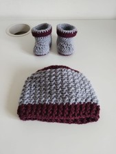 Cappellino E Scarpine In Lana Baby Per Neonato
