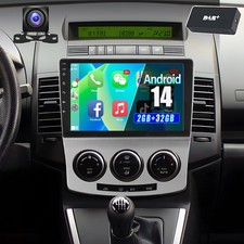 Autoradio 9" Android 14 per Mazda 5 CR19 2005-2010 GPS Navi WIFI FM RDS DAB+KAM