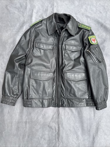 Giacca pelle polizia