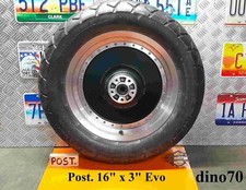 Harley Davidson cerchio ruota post. lenticolare 16" x 3"  Fat Boy 1340 Evolution