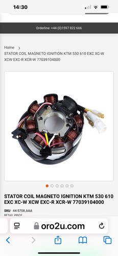 Bobina magnetica ktm sxf 530 - ktm,