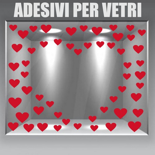 Cuori san valentino adesivi - cuori,