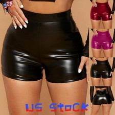 Women Wet Look PU Leather