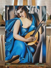 Quadro dipinto a mano riproduzione di alta qualità Tamara de Lempicka olio tela