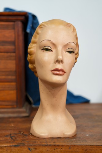 Manichino donna vintage testa