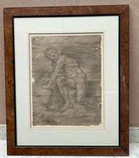 Antico Disegno - Disegno Antico Studio Nudo Accademico 