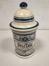 Vaso da Farmacia Dipinto e Decorato a Mano "Digitale"