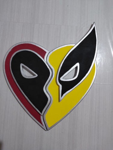 Quadro deadpool rosso nero - rosso/nero, e