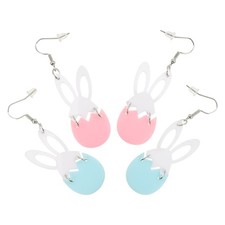  2 paia di orecchini di Pasqua