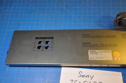 Sony fx22 cassette deck - sony, tc-fx22
