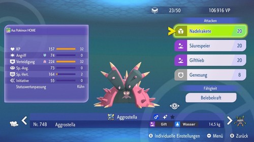 Shiny aggrostella - shiny, |