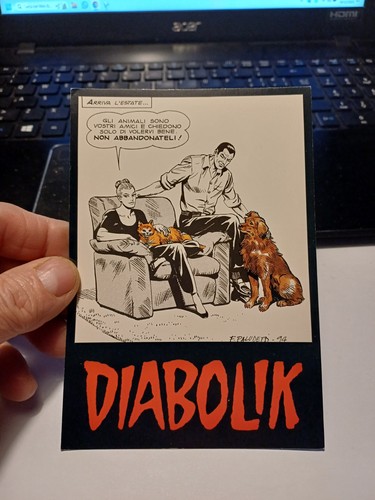Cartolina diabolik promocard - cartolina,