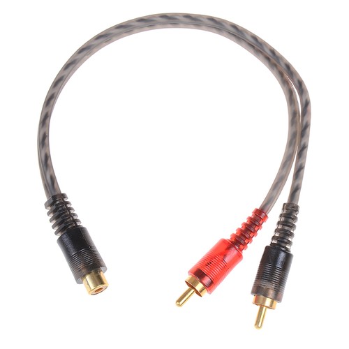 Car audio 1rca femmina 2rca - 1rca,