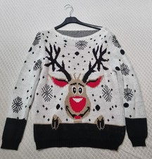 Maglietta Donna Renna Bianca E