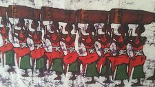 Quadro batik tela cera