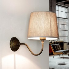 Applique Lampada Tessuto Beige