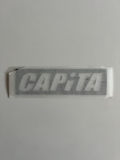 Adesivo logo snowboard CAPITA / nero fustellato / adesivo vinile 