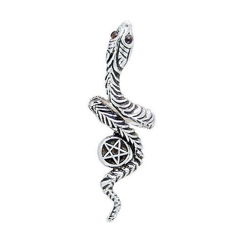 Anello pentagramma serpente - pentagramma, di