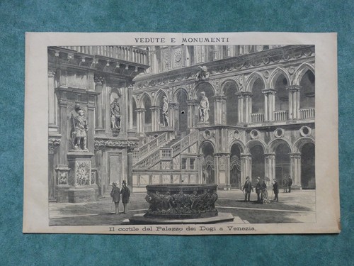 Stampa cortile del palazzo - il,