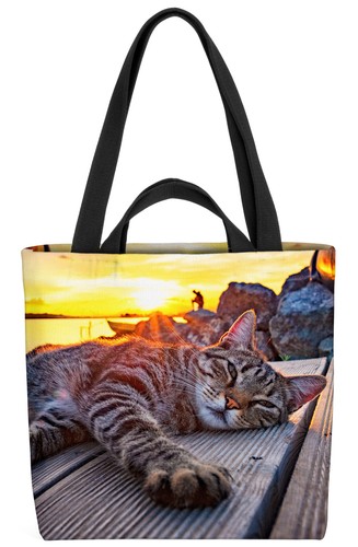 Borsa gatto tramonto gatto