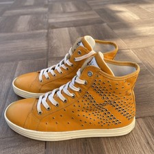Hogan Rebel sneakers donna n. 37.5 scarpe alla caviglia in pelle arancione