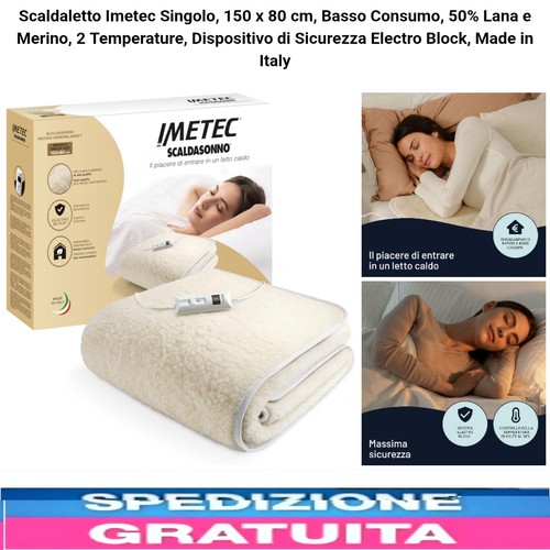 Scaldasonno singolo 150x80cm - scaldasonno,