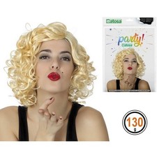 Parrucca Bionda Ricci Corti