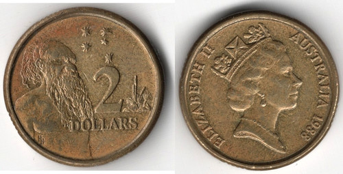 Australia dollari 1988 - 2, dollari,