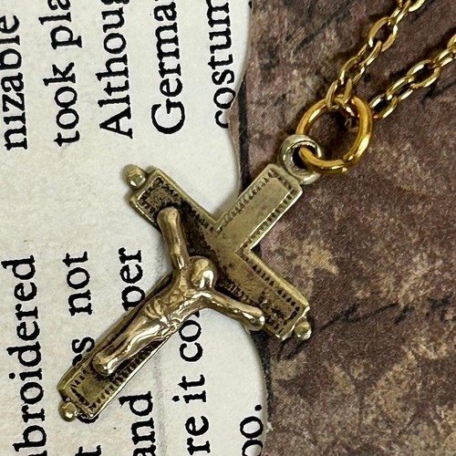 Collana vintage croce missione
