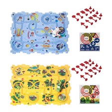 Pista puzzle auto pallone set