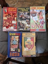 5 VHS Scudetto Roma Totti De
