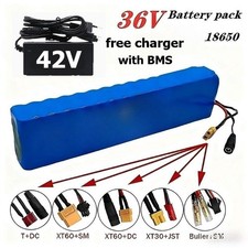 Batteria agli ioni di litio 36V 30Ah 10S4P con BMS per scooter elettrico ad alta potenza