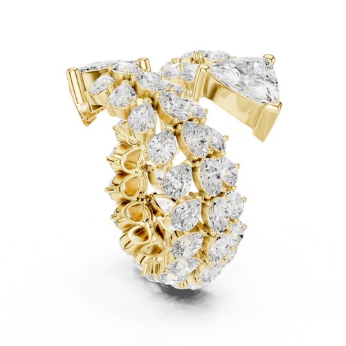 Anello trillion vvs1 d - 6,9, ct