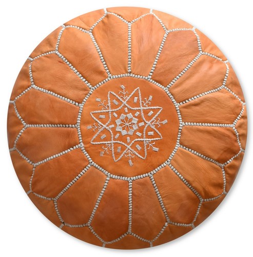 Pouf marocchino pelle - pouf,