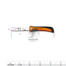 Coltello Gola Spellafili Acciaio Inox - Beta 1777BM