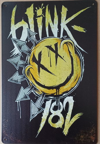Targa blink 182 stampa - blink-182,