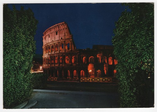 Roma colosseo illuminato - colosseo,